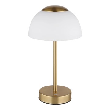 Globo - LED-dimbare oplaadbare bureaulamp LED/2,5W/5V 1800 mAh 2700K/4000K/6500K messing