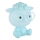 Globo - LED Dimbare Oplaadbare Kinder Nachtlamp LED/1W/5V 500 mAh blauw