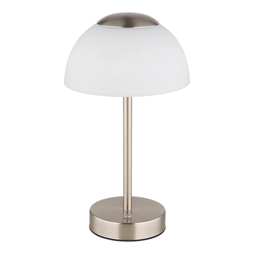 Globo - LED Dimbare oplaadbare tafellamp LED/2,5W/5V 1800mAh 2700K/4000K/6500K mat chroom