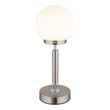 Globo - LED Dimbare oplaadbare touch tafellamp LED/2,5W/5V 1800mAh 2700/4000/6500K mat chroom