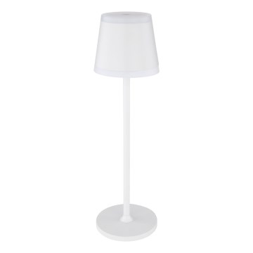 Globo - LED Dimbare oplaadbare touch tafellamp LED/4,6W/230V 1800 mAh USB IP54 wit