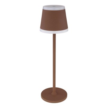 Globo - LED Dimbare oplaadbare touch tafellamp LED/4,6W/3,7V 3000K 1800mAh bruin IP54