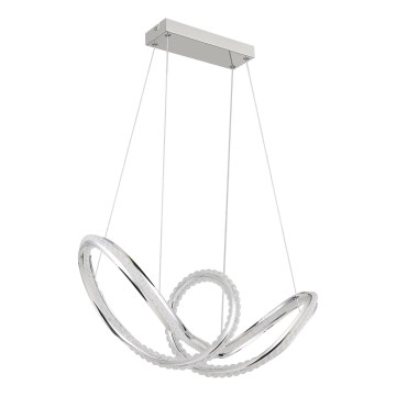 Globo - LED dimbare pendellamp aan kabel LED/45W/230V 2700-6000K glanzend chroom + afstandsbediening