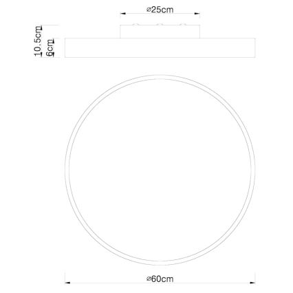 Globo - LED dimbare plafondlamp LED/48W/230V 3000-6000K + afstandsbediening