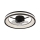 Globo - LED Dimbare plafondlamp met ventilator LED/30W/230V 2700-6500K zwart + afstandsbediening