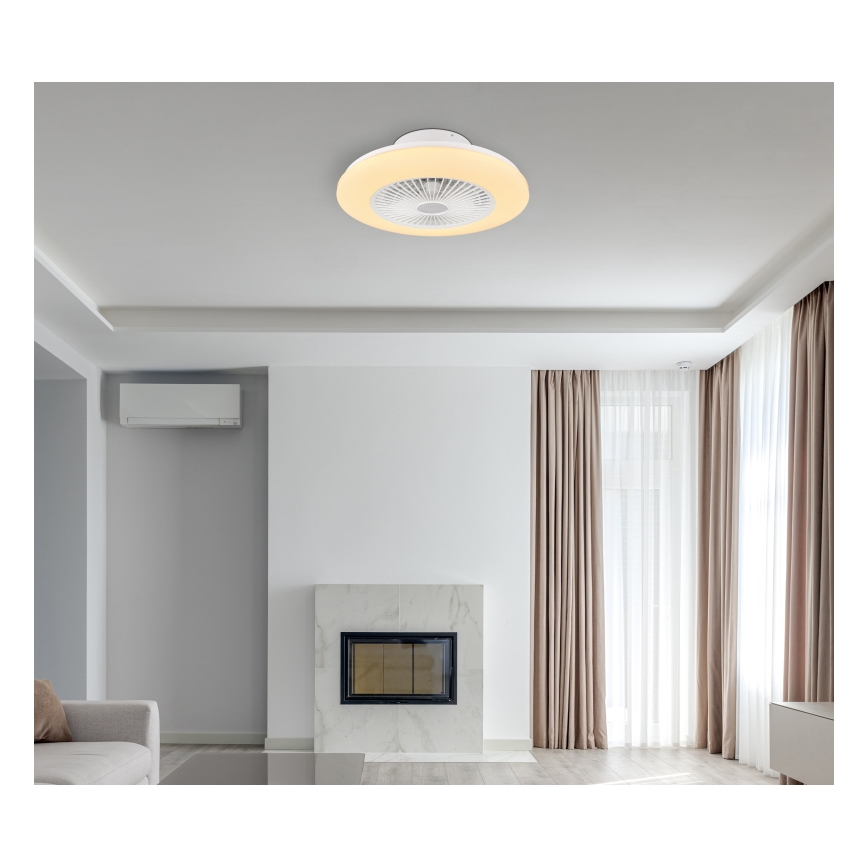 Globo - LED dimbare plafondlamp met ventilator LED/30W/230V 3000-6500K + afstandsbediening