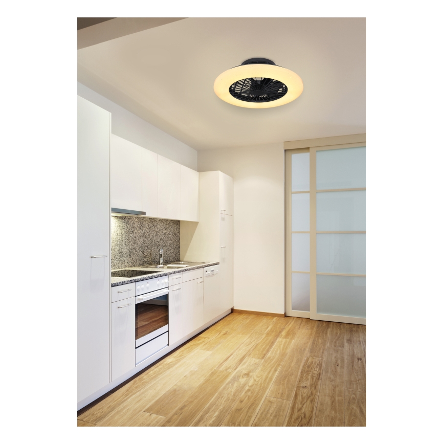 Globo - LED dimbare plafondlamp met ventilator LED/30W/230V 3000-6500K + afstandsbediening