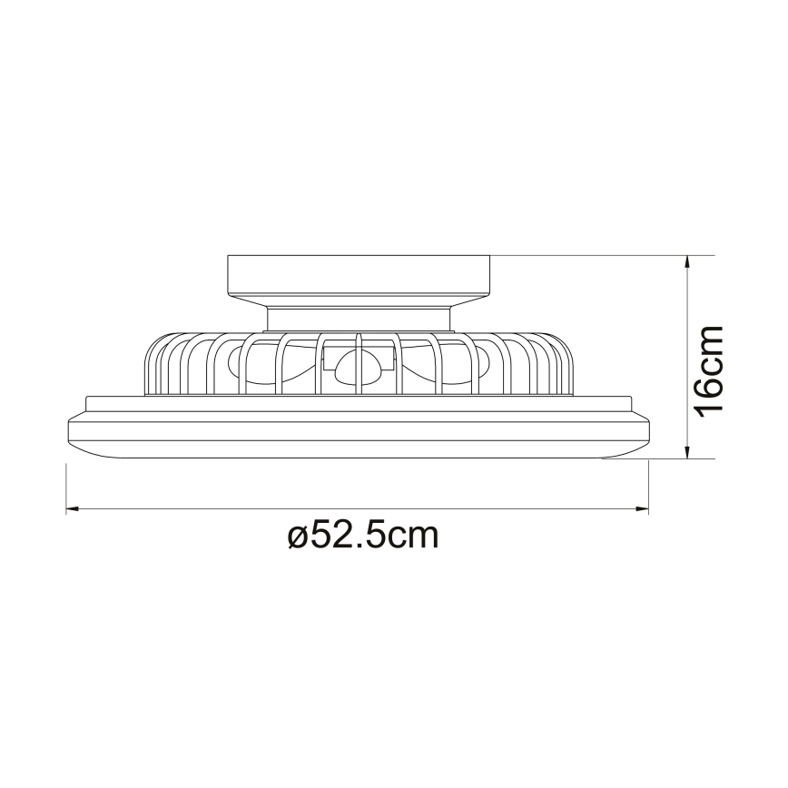 Globo - LED dimbare plafondlamp met ventilator LED/30W/230V 3000-6500K + afstandsbediening
