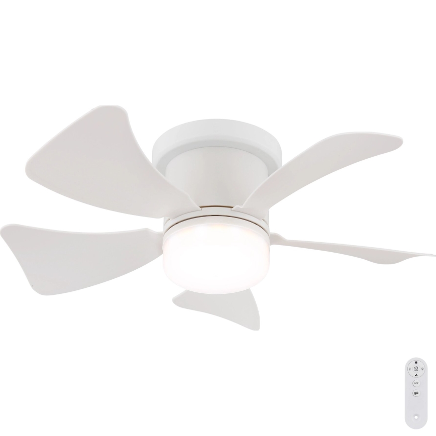 Globo - LED dimbare plafondventilator LED/10W/230V 3000-6500K wit + afstandsbediening