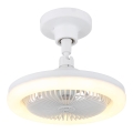 Globo - LED dimbare plafondventilator LED/20W/230V 3000-6500K wit + afstandsbediening
