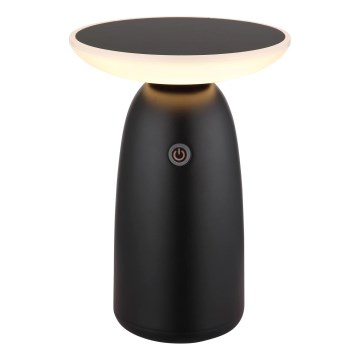 Globo - LED dimbare solar touchlamp LED/10W/3,7V IP54 3600 mAh zwart