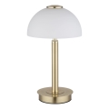 Globo - LED dimbare tafellamp met aanraakschakelaar LED/7W/230V 3000K messing