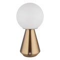 Globo - LED dimbare touch buiten tafellamp LED/1,5W/5V 3000/4500/6500K 1800 mAh IP41 koperkleurig