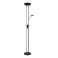 Globo - LED dimbare vloerlamp LED/20W/230V + LED/5,5W 3000K zwart/goud