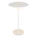 Globo - LED Draadloze Buiten Touch Tafellamp LED/3W/3,7V 1800/2700/3000K IP44 1800 mAh wit