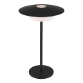 Globo - LED Draadloze Buiten Touch Tafellamp LED/3W/3,7V 1800/2700/3000K IP44 1800 mAh zwart