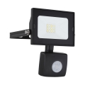 Globo - LED Floodlight met sensor LED / 10W / 230V IP44