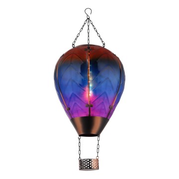 Globo - LED Hanger zonnedecoratie 24xLED/0,2W/3V IP44 Vliegende ballon