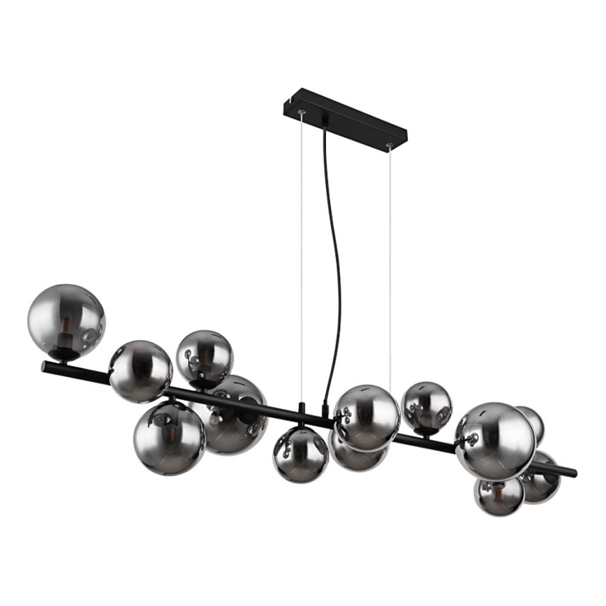 Globo - LED Hanglamp aan een koord 13xG9/3,5W/230V gerookt/zwart
