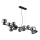 Globo - LED Hanglamp aan een koord 13xG9/3,5W/230V gerookt/zwart