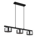 Globo - LED Hanglamp aan een koord 3xGX53/6W/230V gerookt/zwart