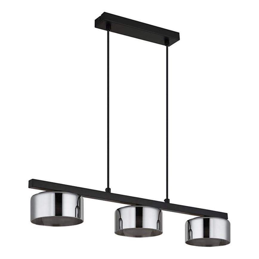 Globo - LED Hanglamp aan een koord 3xGX53/6W/230V gerookt/zwart
