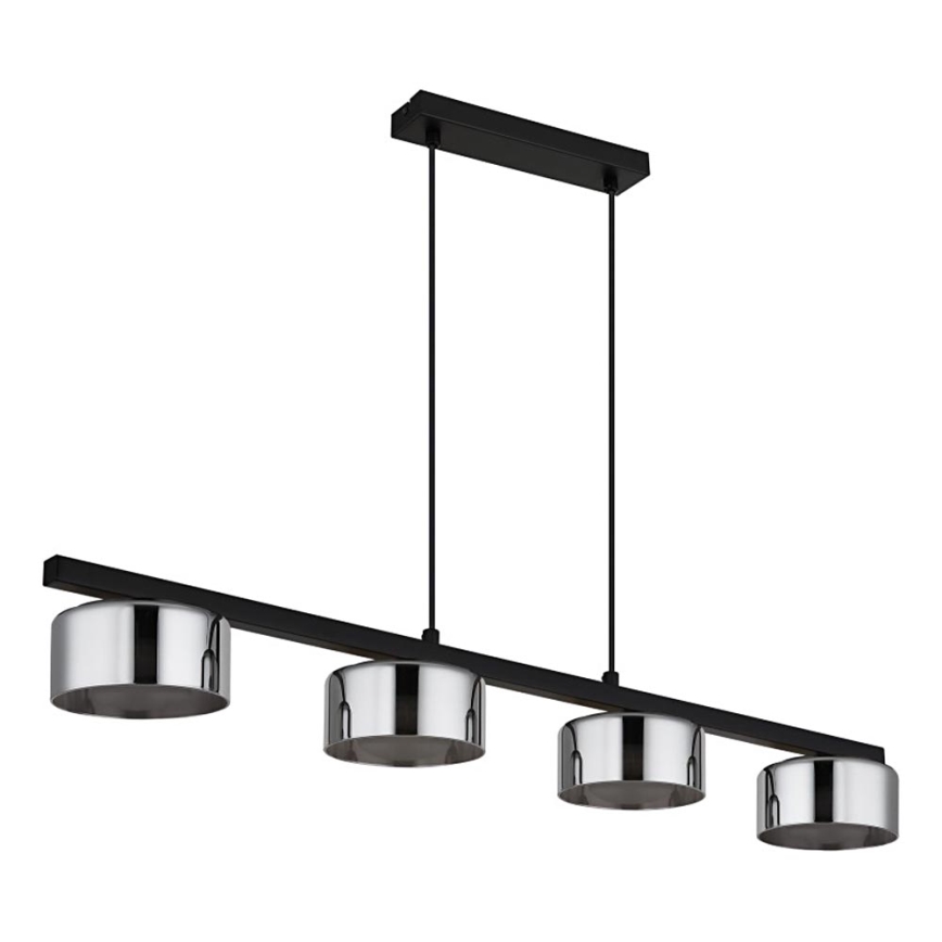 Globo - LED Hanglamp aan een koord 4xGX53/6W/230V gerookt/zwart