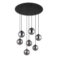 Globo - LED Hanglamp aan een koord 7xG9/3,5W/230V gerookt/zwart