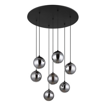 Globo - LED Hanglamp aan een koord 7xG9/3,5W/230V gerookt/zwart