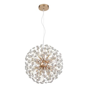 Globo - LED-hanglamp aan kabel 8×G9/3,5W/230V Ø 40 cm goudkleurig