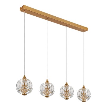 Globo - LED-hanglamp aan kabel LED/32W/230V 3000K goudkleurig
