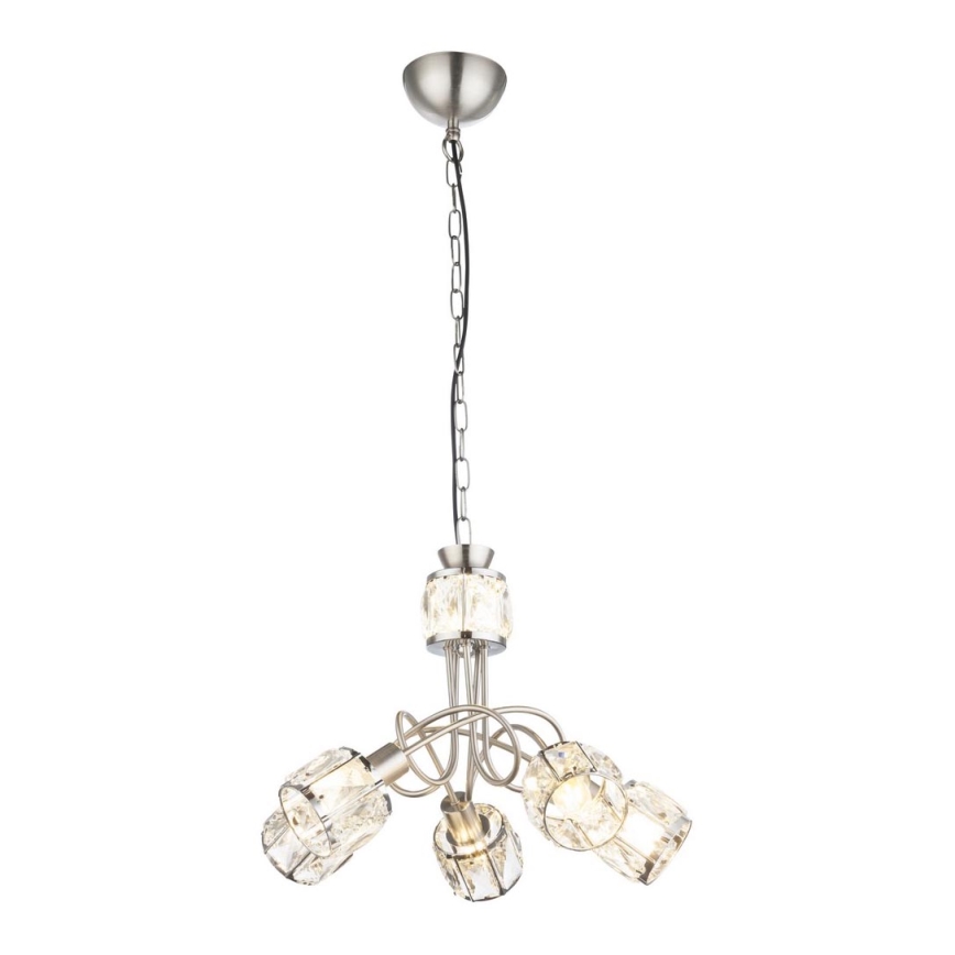 Globo - LED Hanglamp aan ketting 5xE14/40W/230V + LED/5W