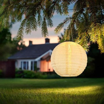 Globo - LED Hanglamp met zonne-energie LED/0,5W/3V IP44 300 mAh beige