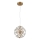 Globo - LED-kroonluchter aan kabel LED/12W/230V 3000K goudkleurig