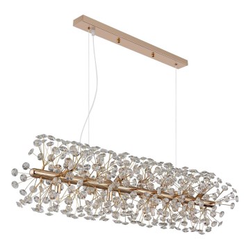 Globo - LED-kroonluchter met kabel 12xG9/3,5W/230V goud