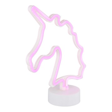 Globo - LED Neon tafel decoratie LED/2W/3xAA eenhoorn