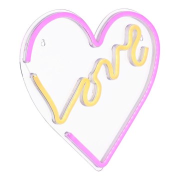 Globo - LED Neon-wanddecoratie LED/3W/USB hart