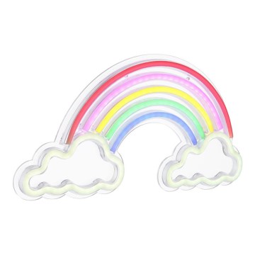 Globo - LED Neon-wanddecoratie LED/3W/USB regenboog