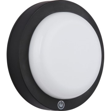 Globo - LED Oplaadbaar aanraken wandlamp LED/1,2W/3,7V diameter 15 cm 1800 mAh zwart