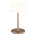 Globo - LED Oplaadbare bureaulamp LED/1,5W/3,7V 3000/4200/6000K 1800mAh bruin