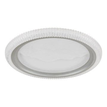 Globo - LED-plafondlamp, 28W, 230V, 3 kleurtemperaturen (3000/4000/6500K), Ø 39,5 cm, zilverkleurig