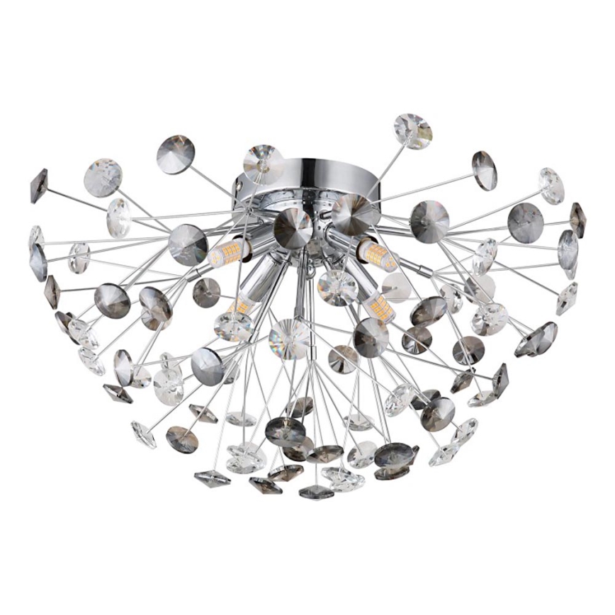 Globo - LED Plafondlamp 4xG9/3,5W/230V diameter 45 cm glanzend chroom
