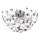 Globo - LED Plafondlamp 4xG9/3,5W/230V diameter 45 cm glanzend chroom
