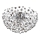 Globo - LED Plafondlamp 6xG9/3,5W/230V diameter 60 cm glanzend chroom