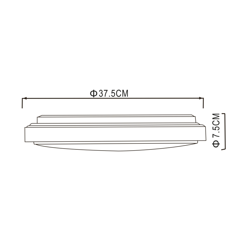Globo - LED Plafondlamp LED/24W/230V 3000/4000/6000K diameter 37,5 cm