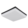 Globo - LED Plafondlamp LED/12W/230V 4000K 22x22 cm zwart