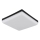 Globo - LED Plafondlamp LED/12W/230V 4000K 22x22 cm zwart