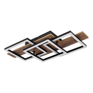 Globo - LED Plafondlamp LED/24W/230V 3000K 33x58 cm bruin/zwart