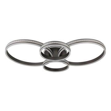 Globo - LED plafondlamp LED/39W/230V 2700/4500/6500K 106x60 cm antraciet
