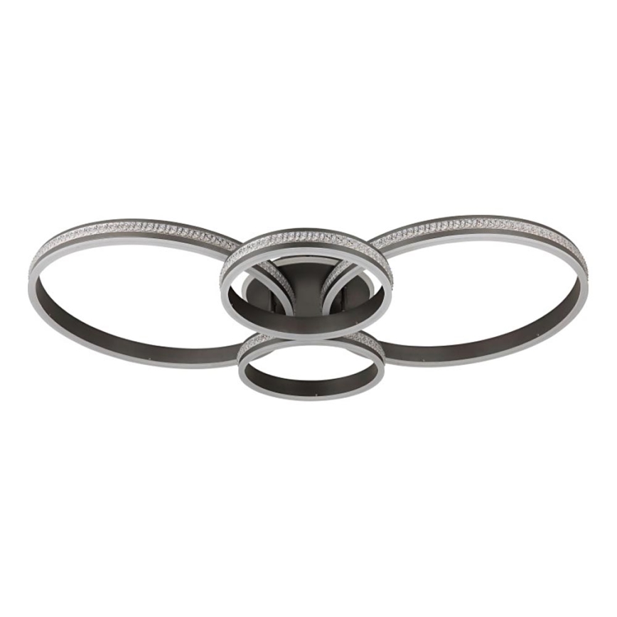 Globo - LED plafondlamp LED/39W/230V 2700/4500/6500K 106x60 cm antraciet